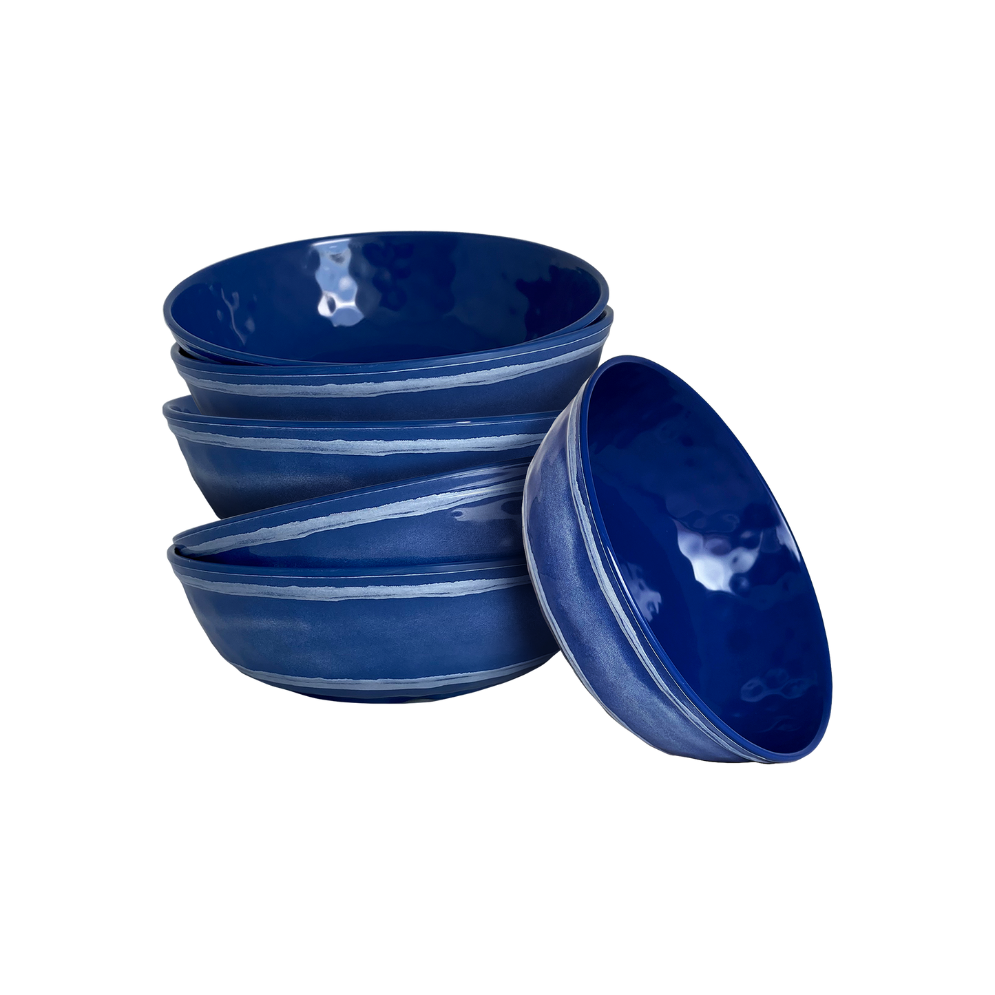 MELAMINE HAMMERED SALAD BOWLS