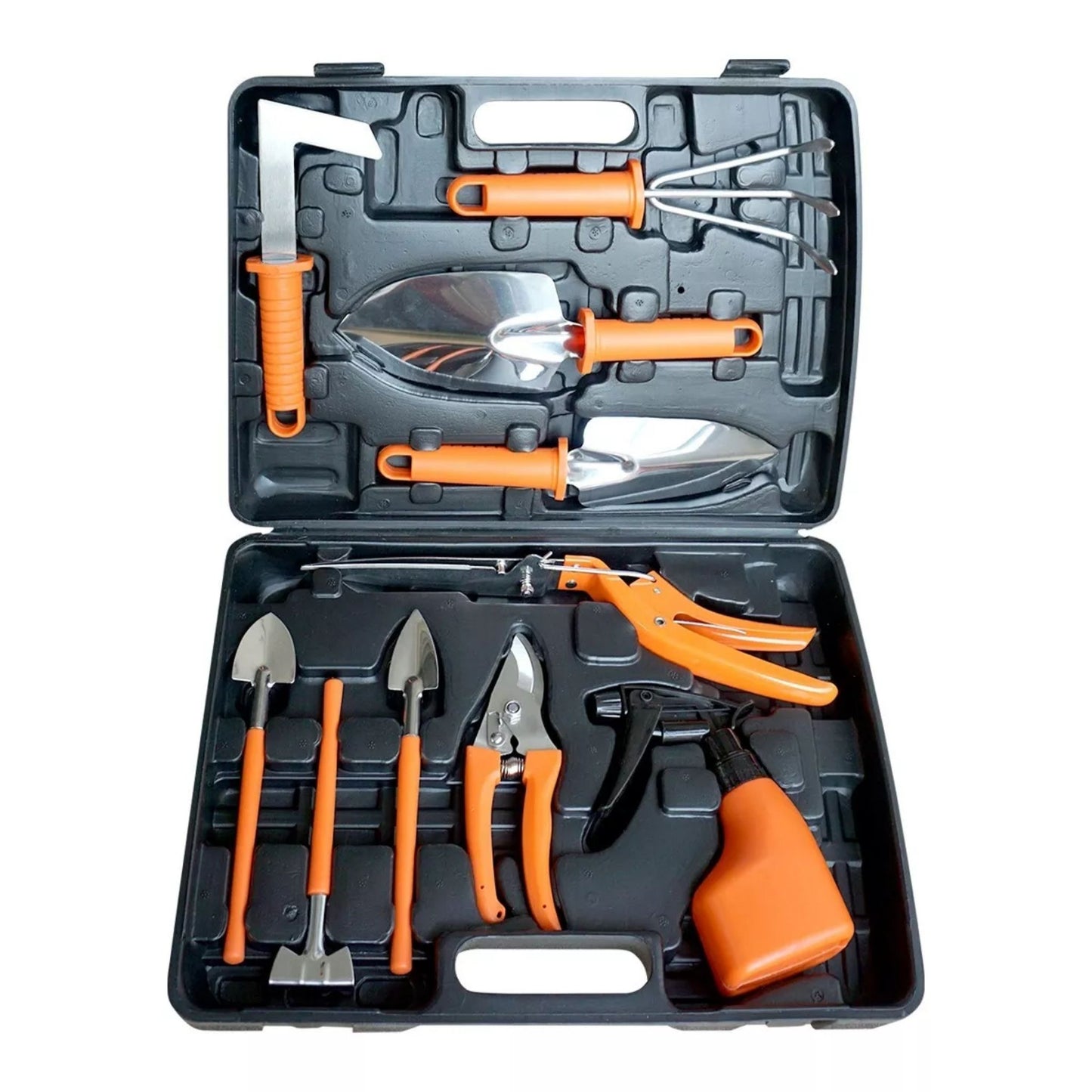 10PC GARDEN TOOLS WITH CARRY CASE