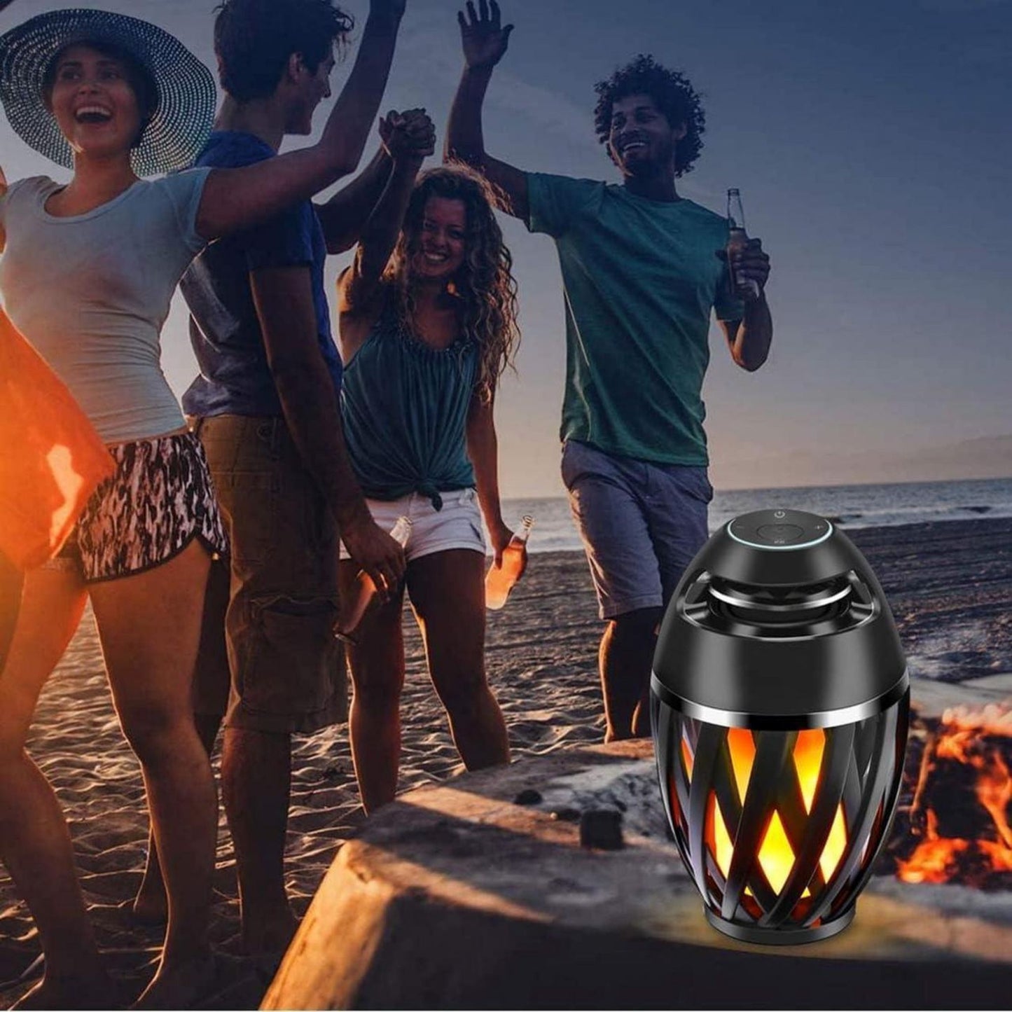 WATERPROOF FLAME BLUETOOTH TIKI SPEAKER